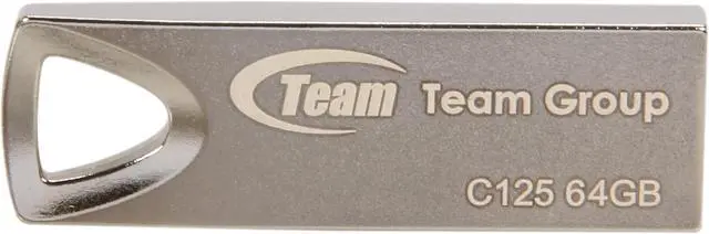 Alt view image 2 of 6 - Team C125 64GB USB 2.0 Flash Drive TC12564GB01