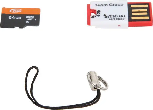 Alt view image 5 of 5 - Team Xtreem 64GB microSDXC Flash Card With Card Reader Model TUSDX64GUHS30