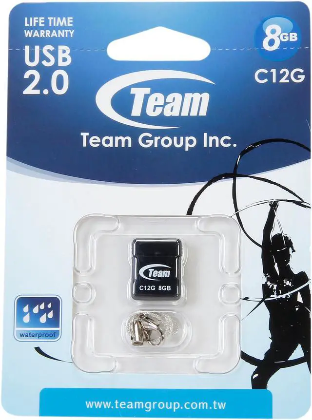 Alt view image 6 of 6 - Team C12G 8GB USB 2.0 Flash Drive TC12G8GB01