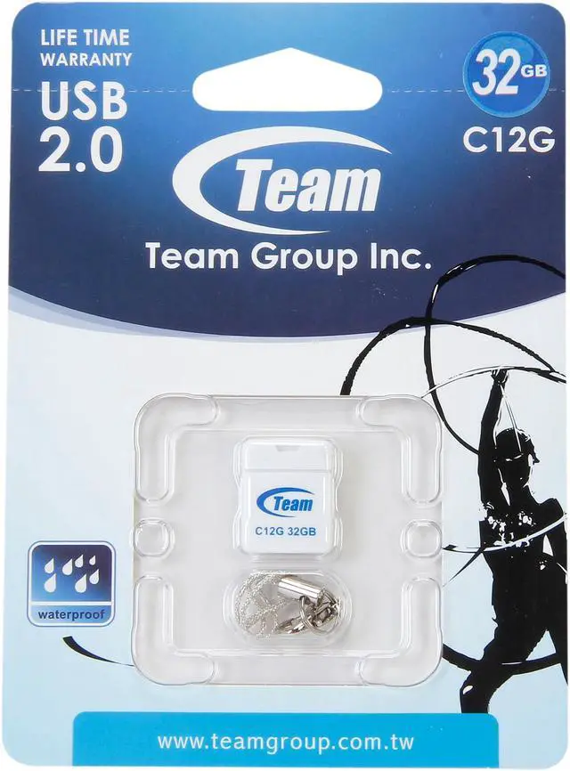 Alt view image 6 of 6 - Team C12G 32GB USB 2.0 Flash Drive TC12G32GW01