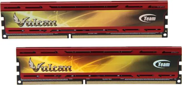 Main image of Team Vulcan 8GB (2 x 4GB) DDR3 2400 (PC3 19200) Desktop Memory Model TLD38G2400HC11CDC01