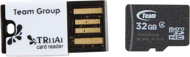 Main image of Team 32GB microSDHC Flash Card With Card Reader Model TUSDH32GCL433