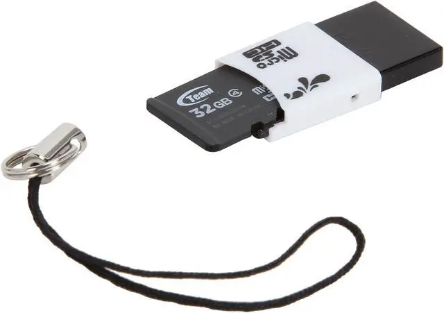 Alt view image 3 of 4 - Team 32GB microSDHC Flash Card With Card Reader Model TUSDH32GCL433