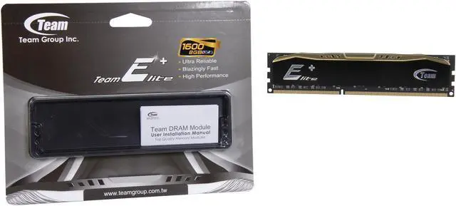 Alt view image 3 of 4 - Team Elite Plus 8GB DDR3 1600 (PC3 12800) Desktop Memory Model TPD38G1600HC1101