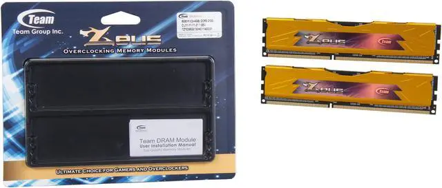 Alt view image 3 of 4 - Team Zeus Yellow 8GB (2 x 4GB) DDR3 2133 (PC3 17000) Desktop Memory Model TZYD38G2133HC11ADC01