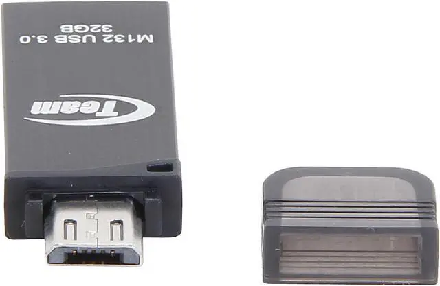 Alt view image 4 of 6 - Team M132 32GB USB 3.0 Flash Drive With OTG Support TM13232GB01