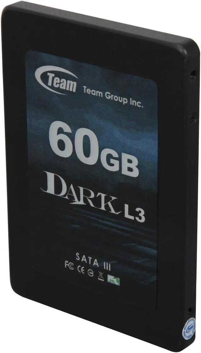 Alt view image 2 of 6 - Team Group DARK L3 2.5" 60GB SATA III Internal Solid State Drive (SSD) T253L3060GMC101
