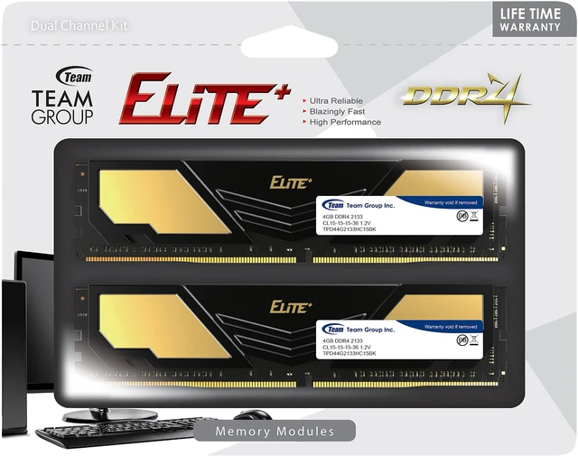 Team Elite Plus 16GB (2 x 8GB) DDR4 2400 (PC4 19200) Desktop