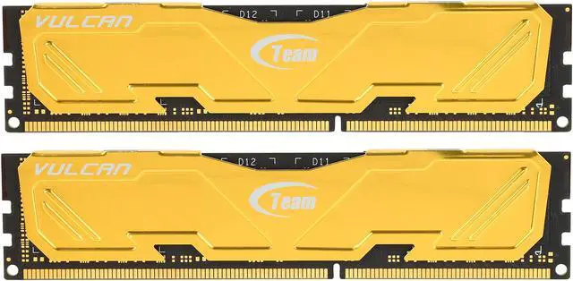 Alt view image 2 of 3 - Team Vulcan 16GB (2 x 8GB) DDR3 1600 (PC3 12800) Desktop Memory Model TLYED316G1600HC9DC01
