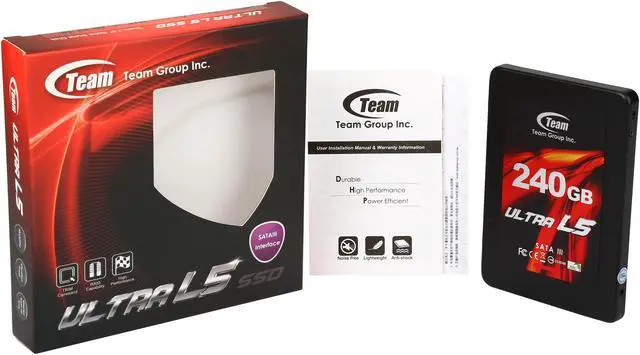 Alt view image 6 of 5 - Team Group Ultra L5 2.5" 240GB SATA III MLC Internal Solid State Drive (SSD) T253L5240GMC101
