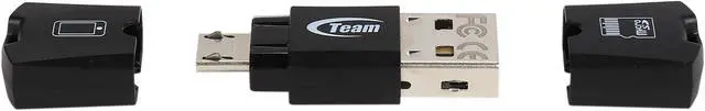 Alt view image 2 of 6 - Team 128GB microSDXC Flash Card with OTG/USB reader Model TUSDX128GUHS36
