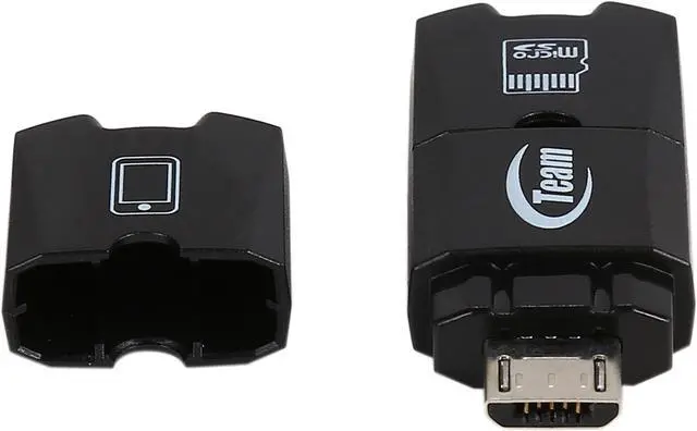 Alt view image 3 of 6 - Team 128GB microSDXC Flash Card with OTG/USB reader Model TUSDX128GUHS36
