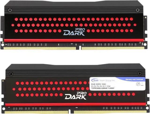 Alt view image 2 of 3 - Team Dark Pro 16GB (2 x 8GB) DDR4 3000 (PC4 24000) Desktop Memory Model TDPRD416G3000HC15ADC01