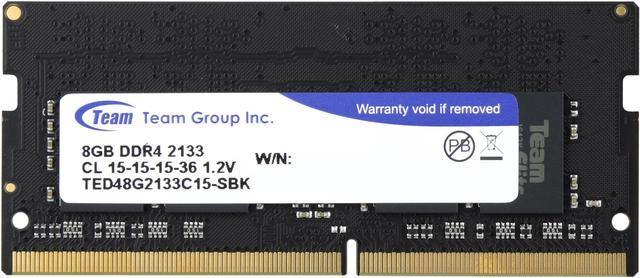 Team Elite 8GB 260-Pin DDR4 SO-DIMM DDR4 2133 (PC4 17000) Laptop