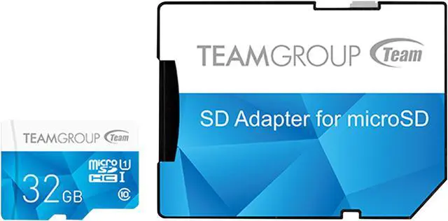 Alt view image 2 of 3 - Team Group 32GB Color microSDHC UHS-I/U1 Class 10 Memory Card with Adapter, Speed Up to 80MB/s (TCUSDH32GUHS40)