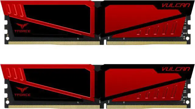 Main image of Team T-Force Vulcan 8GB (2 x 4GB) DDR4 2800 (PC4 22400) Desktop Memory Model TLRED48G2800HC16CDC01