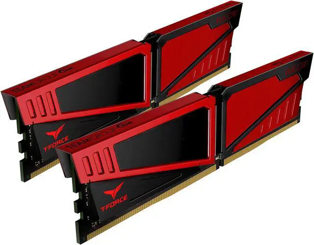 Alt view image 2 of 3 - Team T-Force Vulcan 8GB (2 x 4GB) DDR4 2800 (PC4 22400) Desktop Memory Model TLRED48G2800HC16CDC01