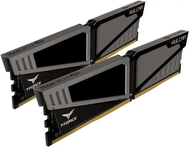 Alt view image 2 of 3 - Team T-Force Vulcan 16GB (2 x 8GB) DDR4 2400 (PC4 19200) Desktop Memory Model TLGD416G2400HC14DC01
