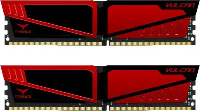 Main image of Team T-Force Vulcan 16GB (2 x 8GB) DDR4 3000 (PC4 24000) Memory (Desktop Memory) Model TLRED416G3000HC16CDC01