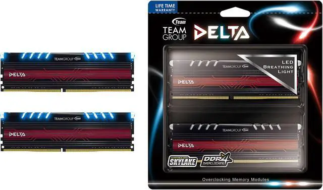 Alt view image 2 of 2 - Team Delta 32GB (2 x 16GB) DDR4 3000 (PC4 24000) Memory (Desktop Memory) Model TDTBD432G3000HC16CDC01