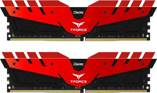 Main image of Team T-Force DARK 16GB (2 x 8GB) DDR4 3000 (PC4 24000) Memory (Desktop Memory) Model TDRED416G3000HC16CDC01