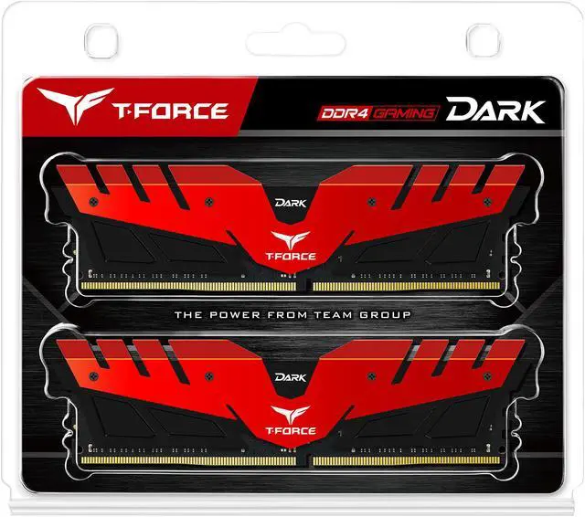 Alt view image 3 of 3 - Team T-Force DARK 16GB (2 x 8GB) DDR4 3000 (PC4 24000) Memory (Desktop Memory) Model TDRED416G3000HC16CDC01
