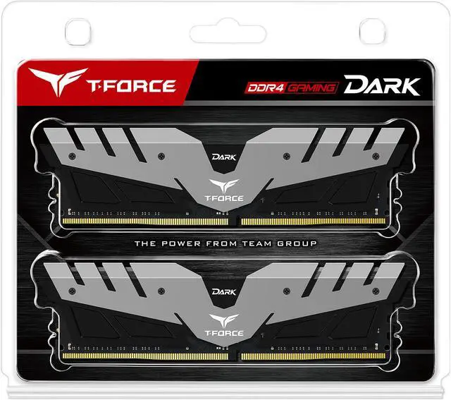 Alt view image 3 of 3 - Team T-Force DARK 32GB (2 x 16GB) DDR4 2666 (PC4 21300) Desktop Memory Model TDGED432G2666HC15BDC01