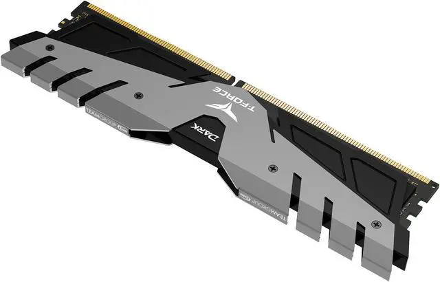 Alt view image 2 of 3 - Team T-Force DARK 32GB (2 x 16GB) DDR4 2666 (PC4 21300) Desktop Memory Model TDGED432G2666HC15BDC01