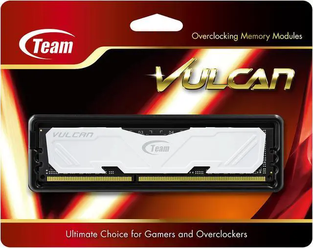 Alt view image 3 of 3 - Team Vulcan 8GB DDR3 1600 (PC3 12800) Desktop Memory Model TLWED38G1600HC901