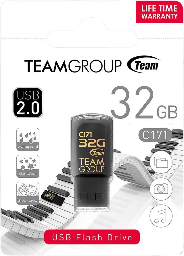Alt view image 3 of 3 - Team Group 32GB C171 USB 2.0 Flash Drive (TC17132GB01)