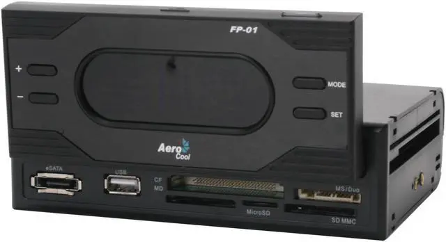 Main image of AeroCool FP-01 55-in-1 Card Reader w/Flip-up LCD Screen