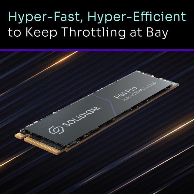 Alt view image 7 of 8 - Solidigm P44 Pro 2TB M.2 2280 PCIe 4.0 NVMe Gen4 Gaming TLC Internal Solid State Drive (SSD) SSDPFKKW020X7X1