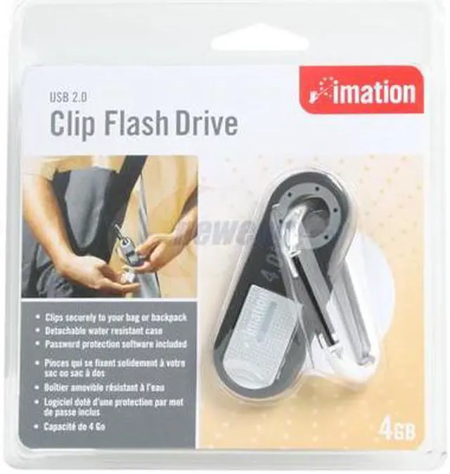 Alt view image 5 of 5 - Imation Clip 4GB USB 2.0 Clip Flash Drive 26309