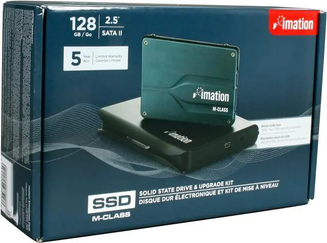Main image of Imation M-Class 27516 2.5" 128GB SATA II MLC Internal Solid State Drive (SSD) with Upgrade Kit