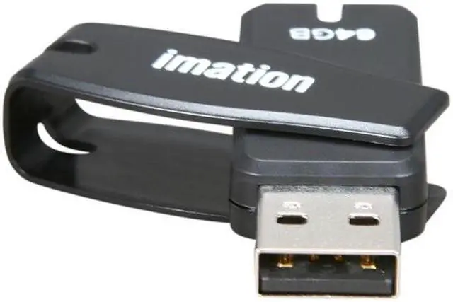 Alt view image 3 of 5 - Imation Swivel 64GB USB 2.0 Flash Drive 27794