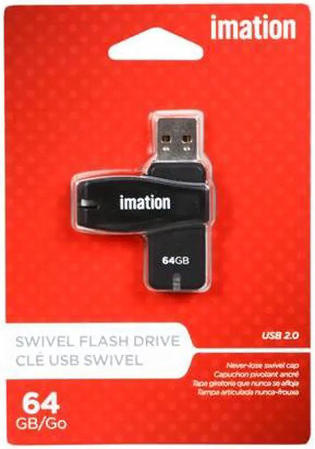 Alt view image 5 of 5 - Imation Swivel 64GB USB 2.0 Flash Drive 27794