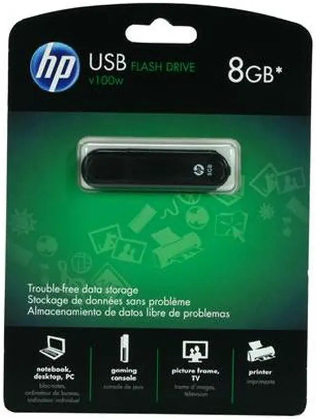 Alt view image 4 of 4 - HP 8GB Flash Drive (USB2.0 Portable) P-FD8GBHP100-EF
