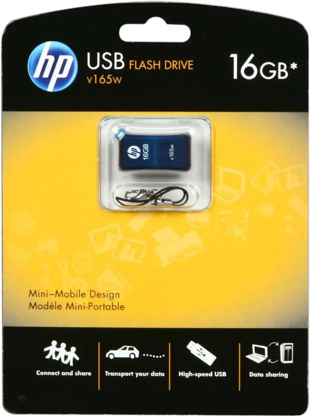 Alt view image 5 of 5 - HP V165w 16GB USB 2.0 Flash Drive P-FD16GHP165-GE