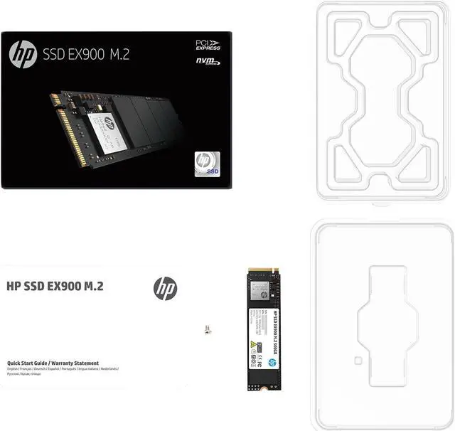 Alt view image 5 of 5 - HP EX900 M.2 500GB PCIe 3.0 x4 NVMe 3D TLC NAND Internal Solid State Drive (SSD) 2YY44AA#ABC