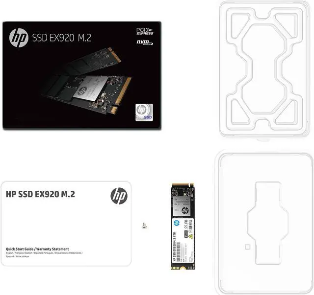 Alt view image 5 of 5 - HP EX920 M.2 1TB PCIe 3.0 x4 NVMe 3D TLC NAND Internal Solid State Drive (SSD) 2YY47AA#ABC