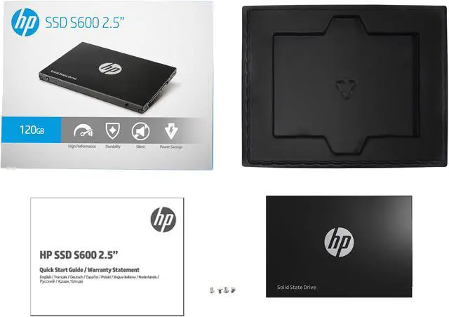 Alt view image 6 of 6 - HP S600 2.5" 120GB SATA III 3D NAND Internal Solid State Drive (SSD) 4FZ32AA#ABC