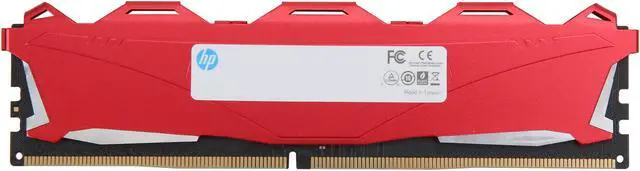 Alt view image 2 of 3 - HP V6 8GB 288-Pin DDR4 SDRAM DDR4 2666 (PC4 21300) Desktop Memory Model 7EH61AA#ABC (RED)