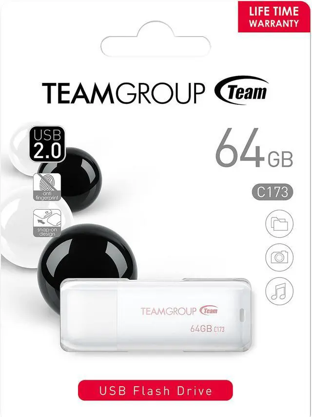 Alt view image 4 of 4 - Team C173 64GB USB Flash Drive TC17364GW01