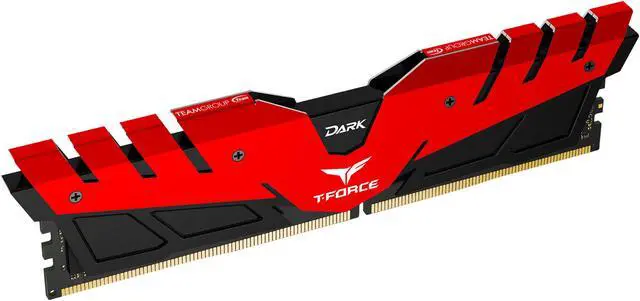 Alt view image 3 of 5 - Team T-Force DARK 16GB DDR4 2666 (PC4 21300) Desktop Memory Model TDRED416G2666HC15B01
