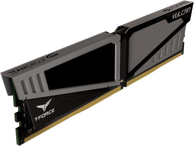 Alt view image 3 of 5 - Team T-Force Vulcan 8GB DDR4 2666 (PC4 21300) Desktop Memory Model TLGD48G2666HC15B01