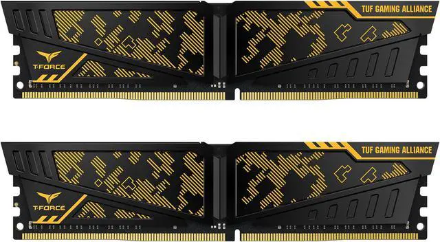 Main image of Team T-FORCE VULCAN TUF Gaming Alliance 16GB (2 x 8GB) DDR4 2400 (PC4 19200) Desktop Memory Model TLTYD416G2400HC14DC01