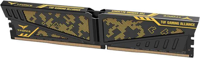 Alt view image 3 of 4 - Team T-FORCE VULCAN TUF Gaming Alliance 16GB (2 x 8GB) DDR4 2400 (PC4 19200) Desktop Memory Model TLTYD416G2400HC14DC01