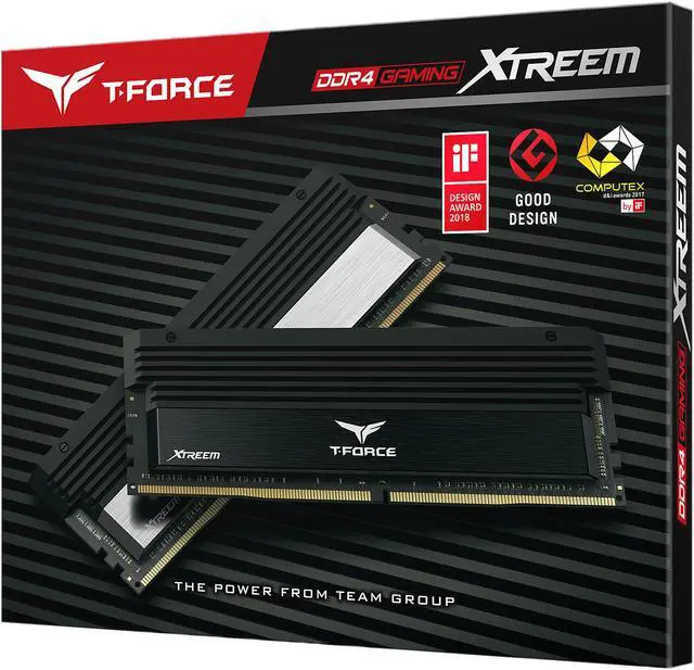 Alt view image 4 of 4 - Team T-Force XTREEM 16GB (2 x 8GB) DDR4 3733 (PC4 29800) Desktop Memory Model TXKD416G3733HC18ADC01