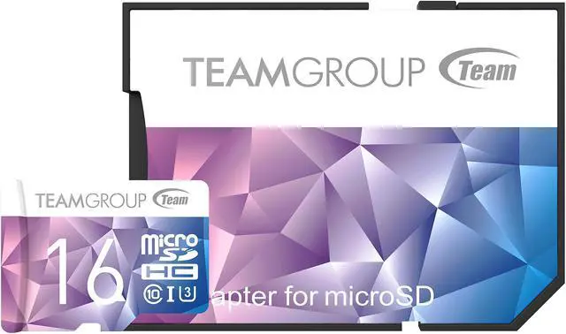 Alt view image 2 of 3 - Team 16GB Color II microSDHC UHS-I/U3 Class 10 Memory Card with Adapter, Speed Up to 90MB/s (TCIIUSDH16GU349)