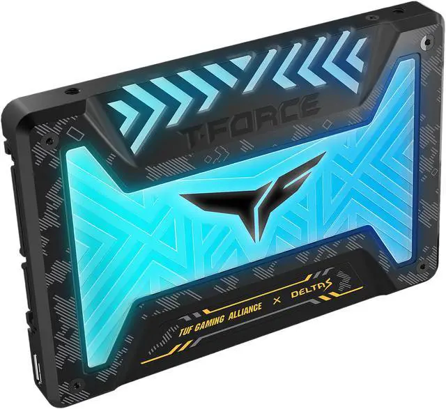 Alt view image 2 of 3 - Team Group T-FORCE DELTA S TUF Gaming RGB 2.5" 250GB SATA III 3D NAND Internal Solid State Drive (SSD) T253ST250G3C312
